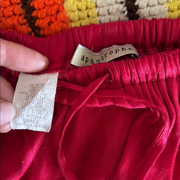 Shimmery Red Maxi Skirt - Picture 2 of 5